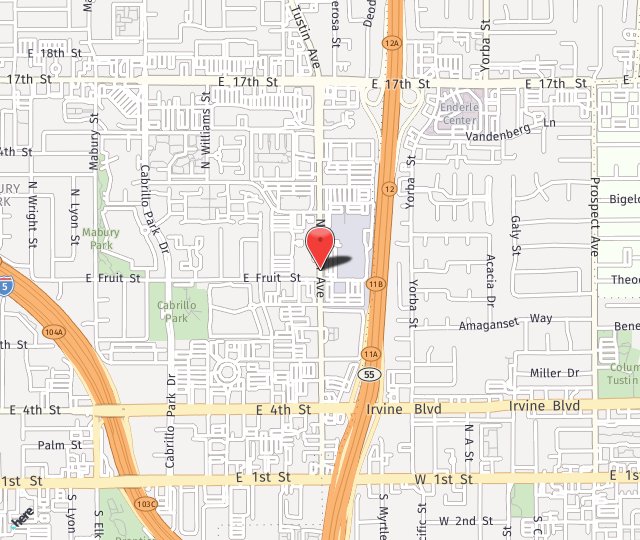 Location Map: 999 N. Tustin Ave Santa Ana, CA 92705