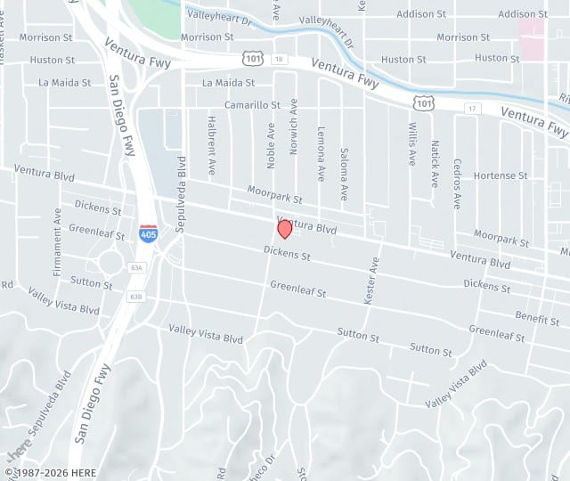 Location Map: 14936 Ventura Blvd Sherman Oaks, CA 91403